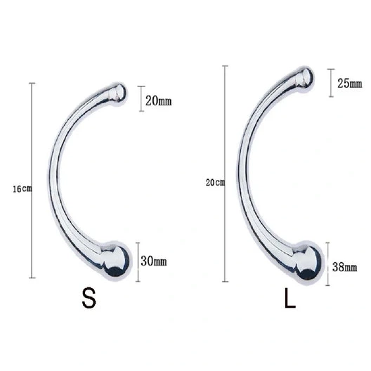 Double Anal Elegant Steel Ended Stainless 5858 Hook 0825